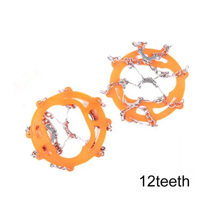 1 пара Противоскользящих зимних ботинок шип сцепление сапоги с цепочкой кошки захваты для альпинизма и T8