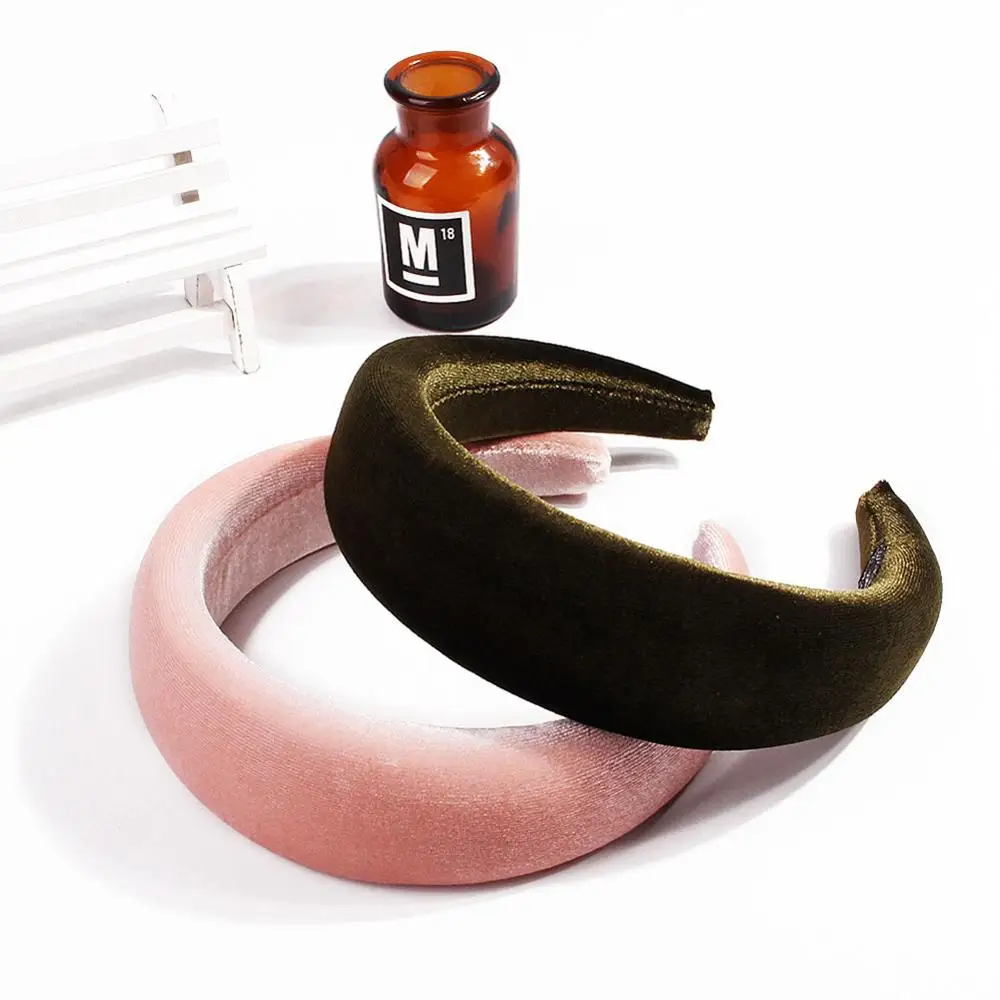 

Large Velvet/Fabric Headband for Women Thick Retro Royal Hairband Ladies Women Headwear Girls Headpiece Hair Accessories