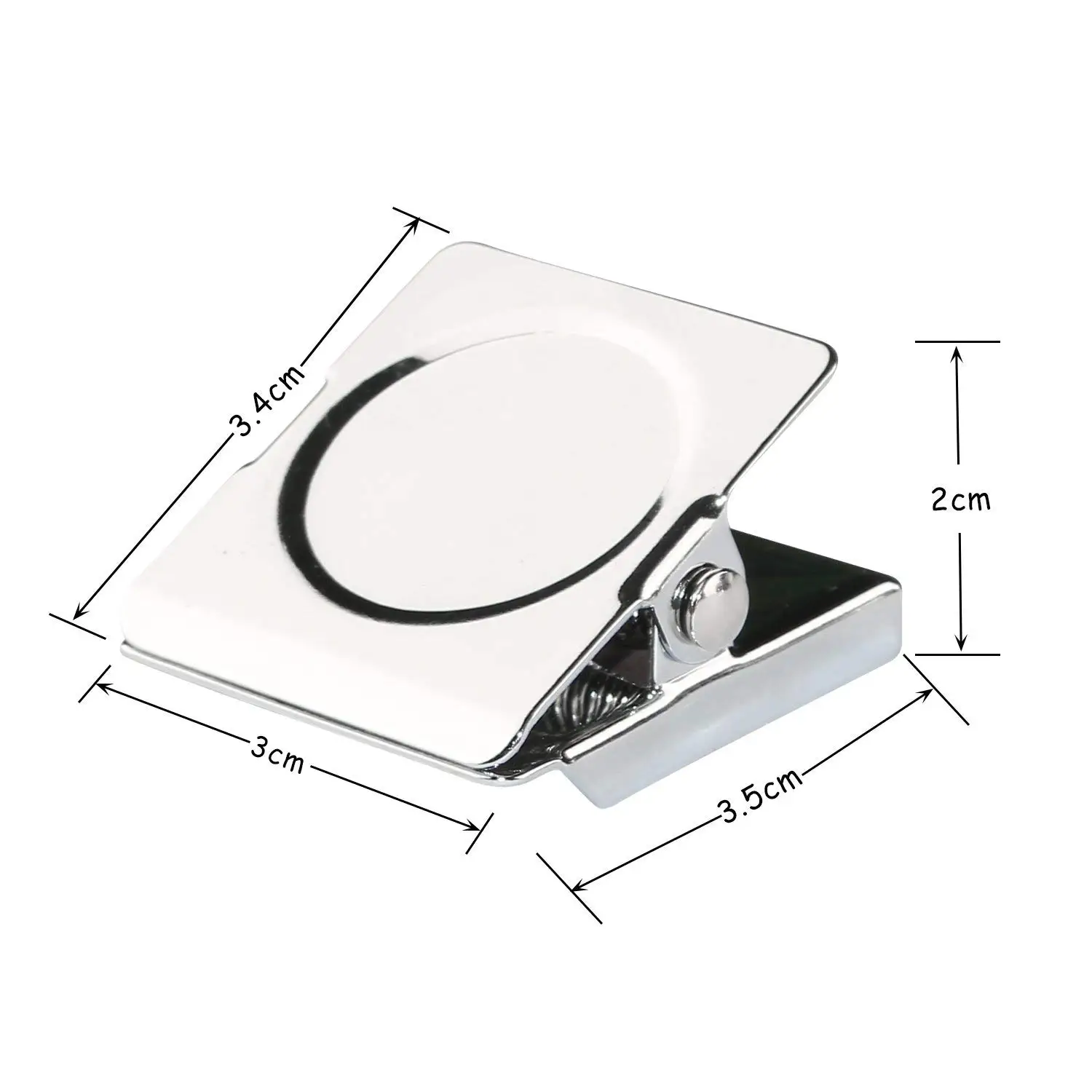 Magnetic Clips,12 PCS Square Refrigerator Magnetic Hook Clips, Fridge Magnets Refrigerator Magnet Office Magnets Photo Magnets w