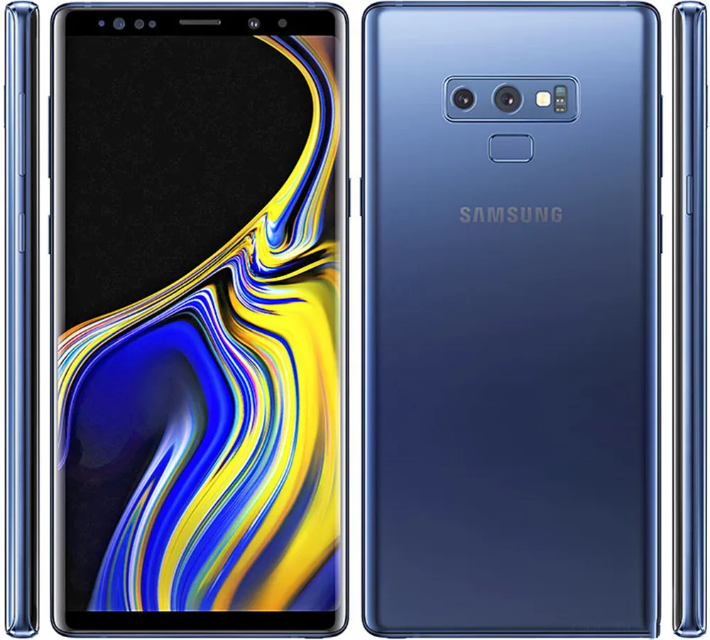 Samsung Galaxy Note9 N960FD две sim-карты 128 ГБ rom 6 Гб ram LTE Восьмиядерный 6,4 дюймов NFC samsung Pay мобильный телефон - Цвет: Ocean Blue