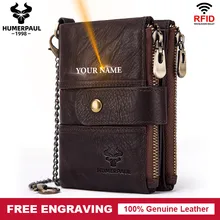 Гравировка, коровья натуральная кожа, мужской кошелек, портмоне, мужской кошелек, маленький короткий держатель для карт, модный портфель, Portomonee, на застежке