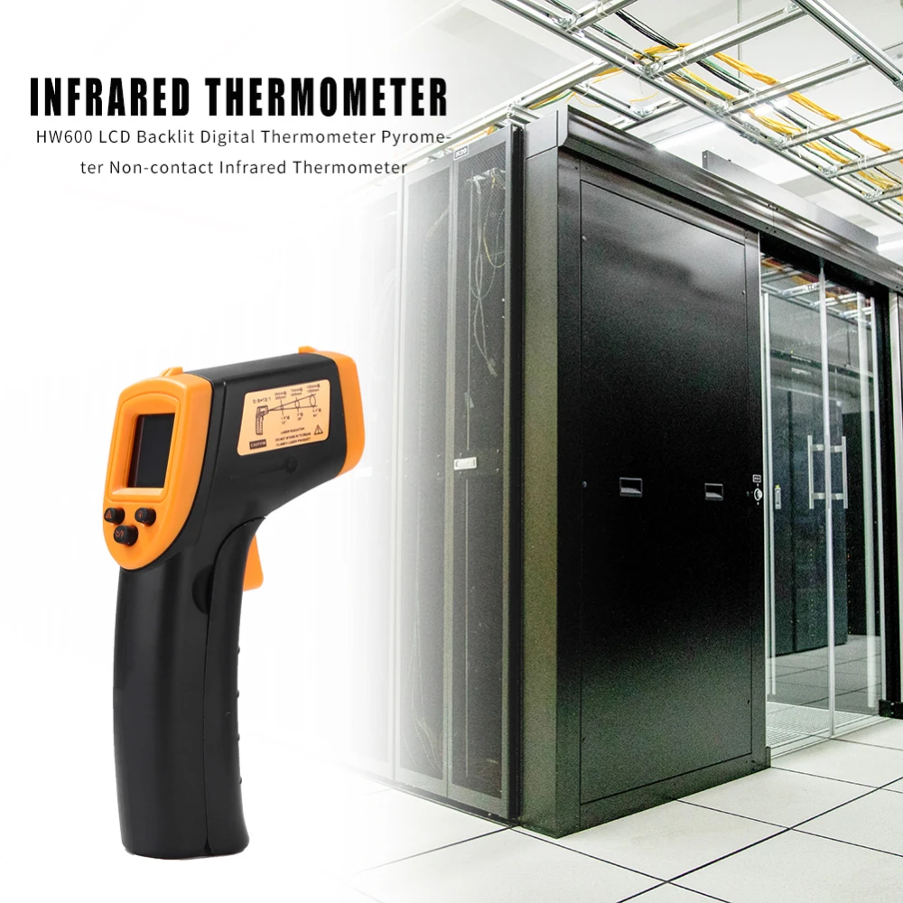 ЖК-цифровой электронный термометр ИК инфракрасный тепловизор Ручной бесконтактный лазерный пирометр точечный пистолет термометр