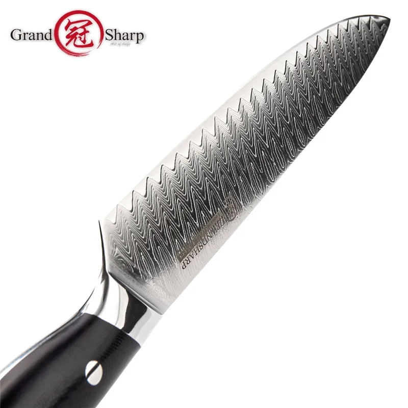 Grandsharp 8 дюймов нож шеф-повара японский 67 слоев Дамаск VG10 Стальные Кухонные ножи Кливер инструмент для приготовления пищи Pro G10 ручка Подарочная коробка
