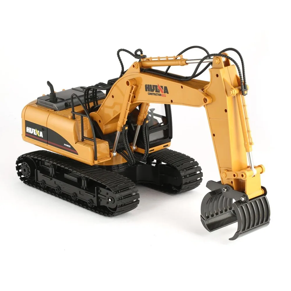 HUINA 1570 1/14 2,4G RC Лесоматериалы металлические Grab древесины 16ch Инженерная грузовик на гусеничном ходу игрушка машина RTR строительная техника с светильник игрушки