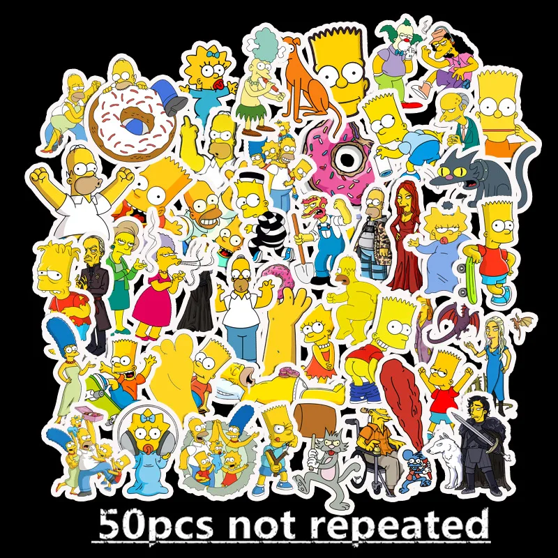 

Anime Stickers Cartoon Characters Stickers 50PCS Suitcase Stickers Skateboard Notebook Waterproof Graffiti Stickers MTZ073-67