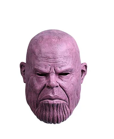 

Marvel Related Products New Style Thanos Mask Second Generation Thanos Infinite Gloves Halloween Latex Head Band Panther