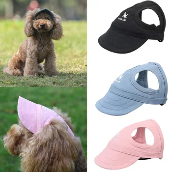 Pet Dog Caps Small Puppy Pets Summer Solid Oxford Cap Dog Baseball Visor Hat Outdoor Accessories Sun Bonnet Cap Chihuahua 1