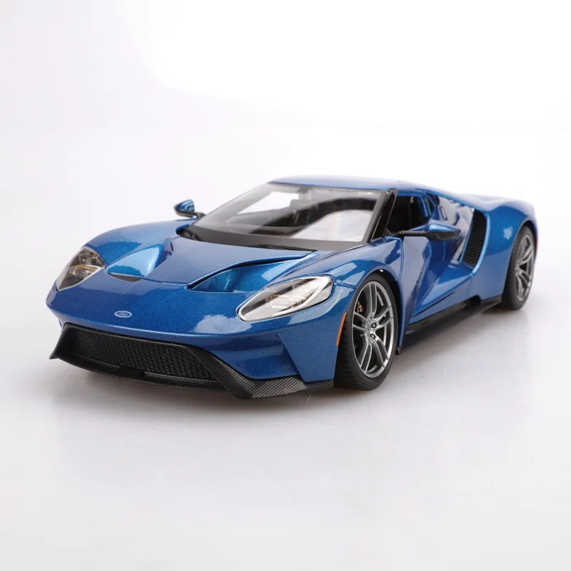 1:18 Высокая литая модель машины Модель Ford GT Модель машины из сплава Модель автомобиля для детей Подарки