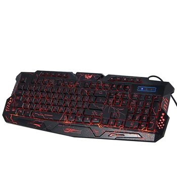 

J10 Keyboard Mouse Combo Colorful Adjustable led Color Backlit Ergonomic Gaming Keyboard with Mouse Set for Gaming Fans