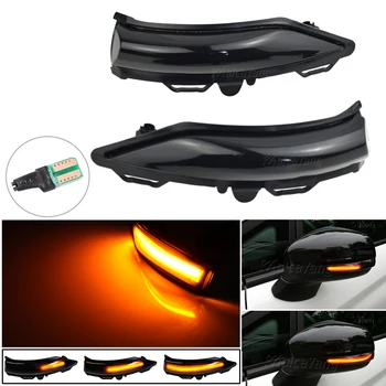 

1Pair Side Wing Rearview Mirror LED Dynamic Indicator Flowing Turn Signal Blinker Sequential Light For Ford Fiesta ST Line MK8