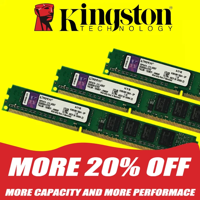 

Kingston used Desktop PC Memory RAM Memory Module DDR2 800 667 MHz PC2 6400 8GB 4GB 2GB 1GB DDR3 1600 1333 PC3 10600 12800
