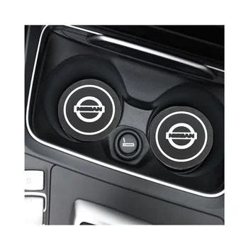 

2PCS Car Water Cup Bottle Holder Anti-slip Pad Mat Silica Gel for Nissan Altima Sentra X-trail Rogue Maxima Altra Accessories