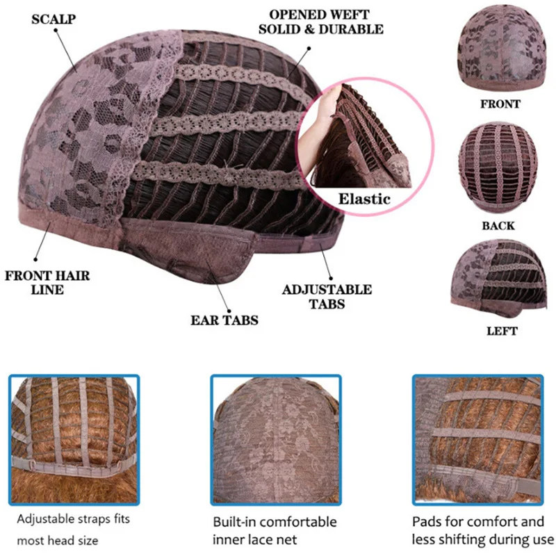 VICWIG Synthetic High Temperature Fiber Long Straight Wigs for Women Purple Gray Green Cosplay With Bangs Natural Hairpieces