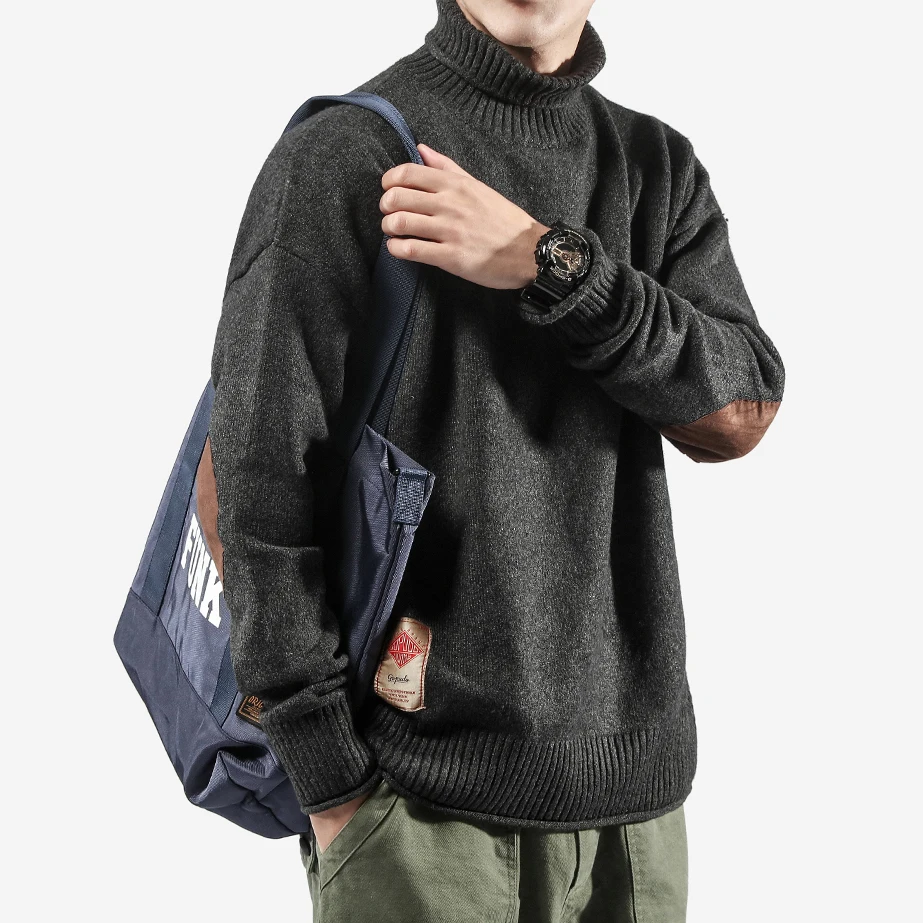

Men Knitted Sweater Thicken Warm Pullover Tops Long Sleeve Winter Turtleneck For Male Autumn Winter Clothing F56