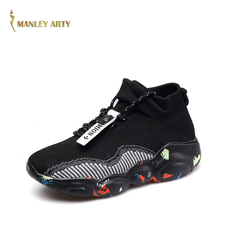 

2020 Autumn Women High-Top Socks Shoes Casual Fashion Flying Knit Walking Shoes Versatile Soft Sole Lightweight Women Sneakers