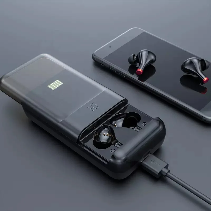 Tws-гарнитура T08P беспроводная с сенсорным управлением Ipx 7 Bluetooth 5 0 1000 мА |