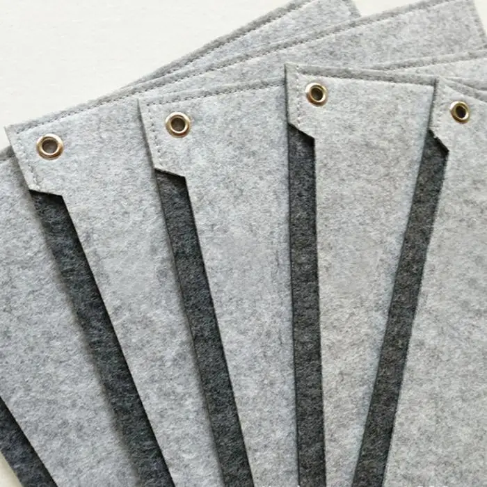 New Style Grey Washable Felt Table Mat Book Pen Holder Gaming Mouse Pad Computer Cushion for Home School Office Use