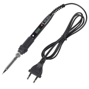 

6pcs 80W Electric Soldering Iron Set LCD Adjustable Temperature Soldering Iron Constant Temperature Welding Tool Supplies