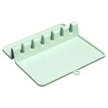 

Spatula Ladle Shelf Spoon Rest Pot Lid Holder Rack Cover Strainer Pad Kitchen Multifunction Stand Containers Complements Tool