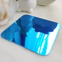 Креативные DIY 3d анютины глазки большой цветок настенные наклейки акриловое декоративное зеркало наклейка для гостиной спальни Декор Настенная роспись R066 - Цвет: Blue