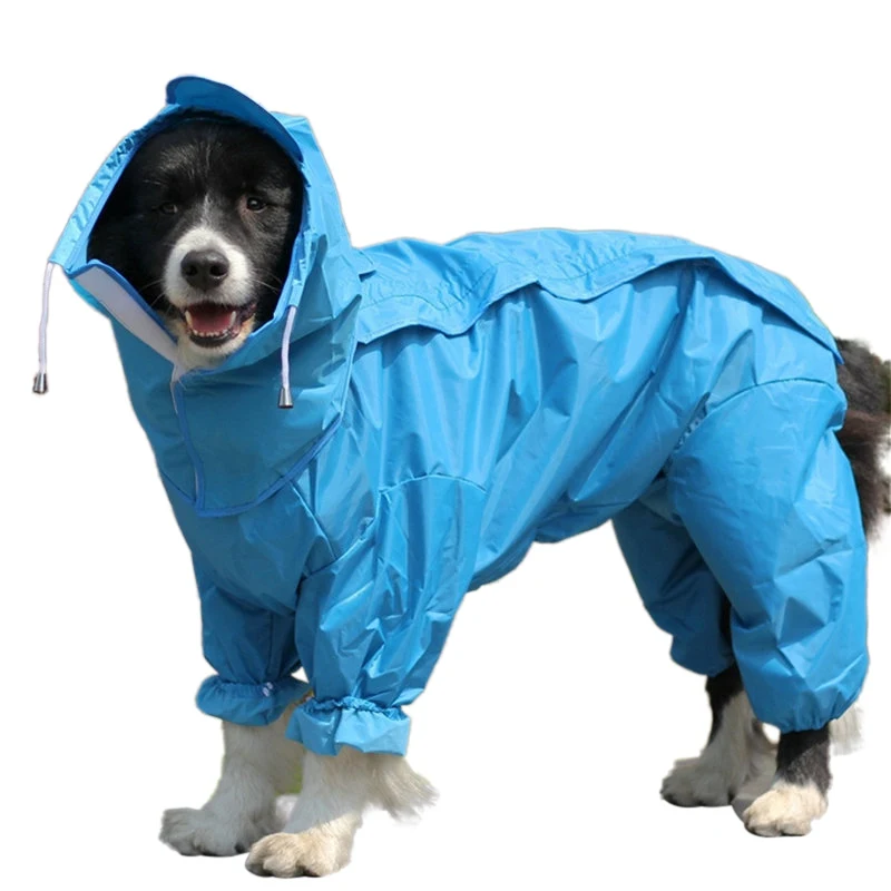 

New Pet Dog Waterproof Raincoat Puppy Casual Clothes Outdoor Clothing Pet Jumpsuit Chihuahua Teddy Reflective Raincoat