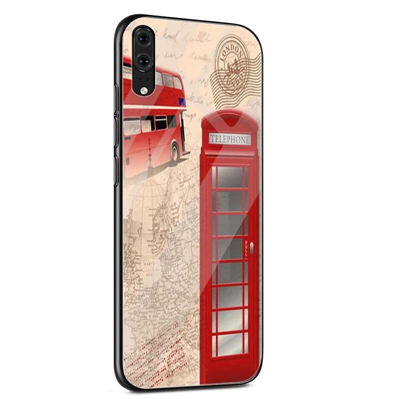 G8 Чехол для huawei P30 P20 P Smart P10 Y6 7A Y9 Honor 8X9 10 mate 20 Pro Lite style Лондонский автобус английский телефон винтажный британский - Цвет: G8