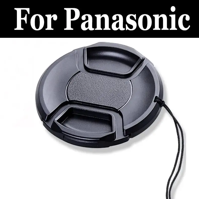 Copriobiettivo Cap + Set Di Corde Anti-Smarrimento Fotocamera Dslr Per Panasonic Lumix Dc Gx800 Gf9 Fz82 Ft7 Tz200 Tz90 Tz95 Fh20 Zs200 Zs70 Zs80