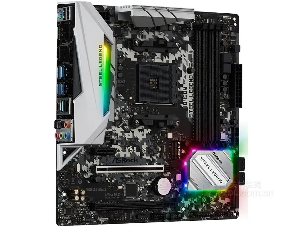 New ASROCK B450M STEEL LEGEND desktop computer