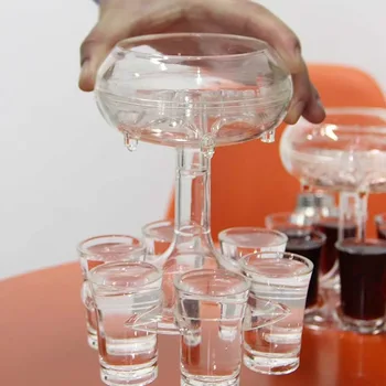 Party Bar bere strumento bere birra liquore Dispenser 6 Whisky distributore di bevande e supporto bicchiere da vino Party Pour Wine artefatto