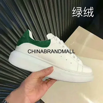 

New 2020 Men Casual Shoes Lace Up Sneakers Spring and Autumn Genuine Leather Men's Flats Couple Shoes Big Size 35-44