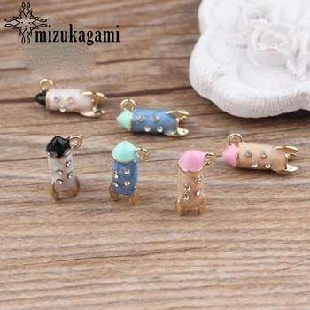 

Petroleum Dripping Alloy Drilling Cute Rocket 10pcs/lot For DIY Fashion Jewelry Making Finding Accessories