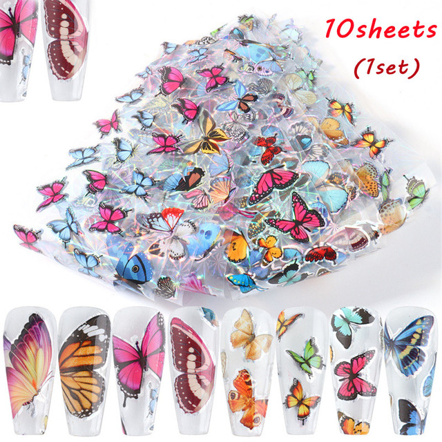 3D Nail Stickers For Nails Self Adhesive Stickers Popular Pictures Watercolor Floral Flower Nail Sticker Nail Decals Set