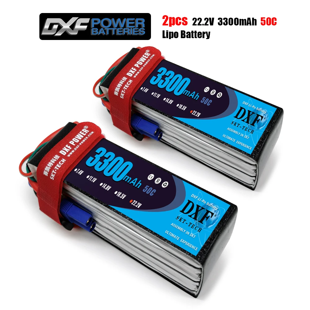 DXF 3300mAh 22.2V 50C-100C Lipo battery 4S XT60/DEANS/XT90/EC5 For AKKU Drone FPV Truck four axi Helicopter RC Car Airplane