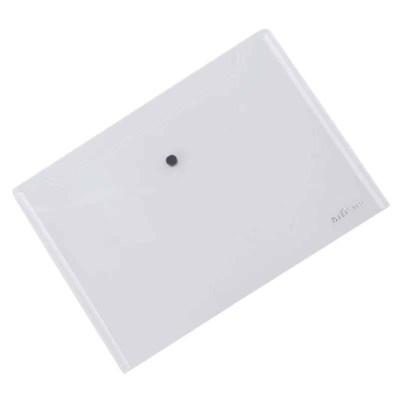

A Pack of 12 Plastic Stud Document Wallets Folders Filing Paper Storage