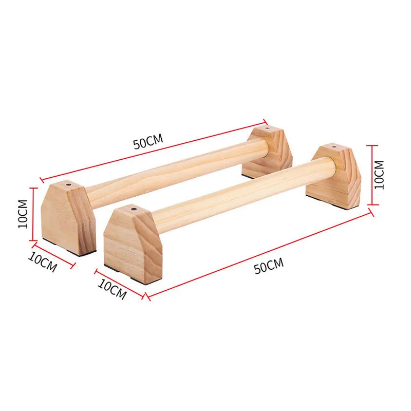 Fitness Wooden Rack Push-ups Gymnasium Exercise Training Chest H-shaped Wooden Calisthenics Handstand Parallel Rod Double rod