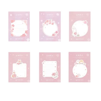 

24 Pcs/Lot Japanese Cherry Flower Sticky Notes Adhesive Memo Pad Cute Shiba Rabbit Planner Diary Sticker Office School 6382
