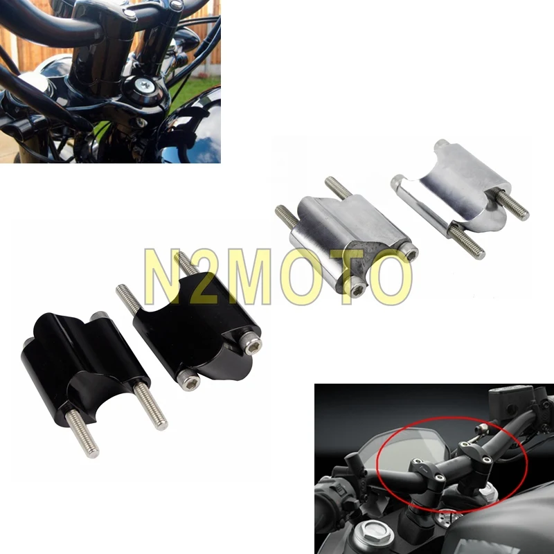 2 цвета CNC алюминий " Rise Руль Riser 1" бар усиленный блок удлинитель комплект для Harley Sportster XL1200X XL 1200 48 10-17