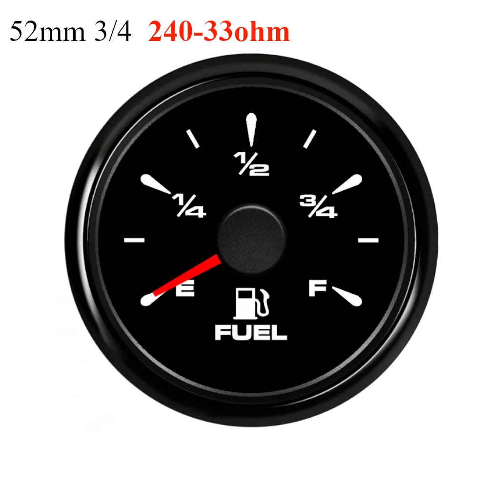 52 мм Указатель уровня топлива цифровой топливный расходомер 240-33ohm E-F автомобиля лодка датчик уровня масла для авто мотоцикла яхты подходит 12 в 24 В