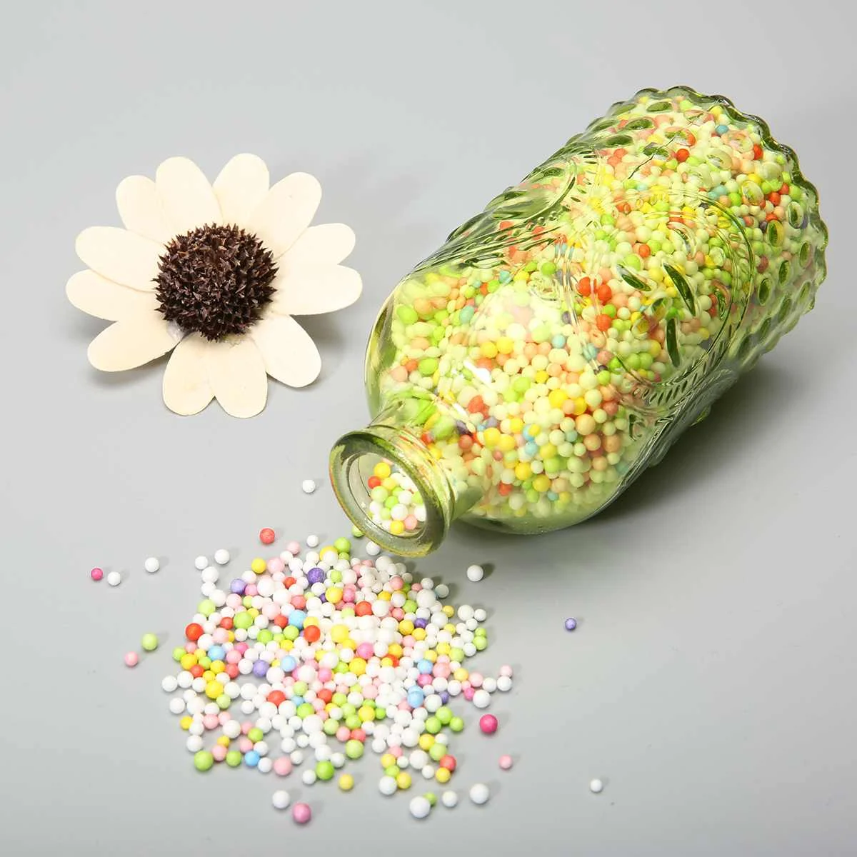20000pcs 12 Pack Colorful Pastel Foam Beads Colorful Polystyrene Foam Balls Styrofoam Filler Foam Mini Beads Balls Crafts