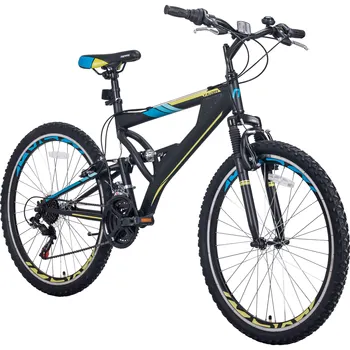 

26 Inch Mountain Bike with Full Suspension 21-Speed Aluminum Frame Adult Bicycle Free Shipping