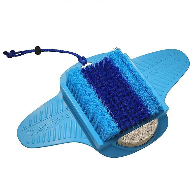 Fresh Foot-скребок для ног с пемзой, очищает, разглаживает, отшелушивает и массирует ноги, не сгибаясь в душе или