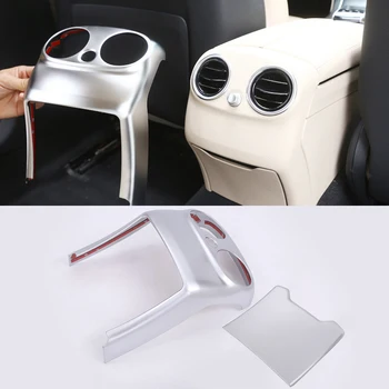 

Car Styling Chrome Rear armrest box exhaust outlet decorative Trim Cover Stickers for mercedes w205 c class c180 GLC Accessories