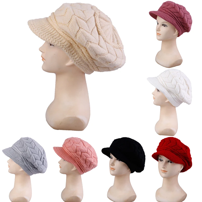 womens beanie hat with brim
