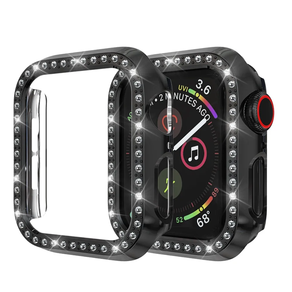 Защитный чехол для Apple Watch, версии 5/4/3/2/1 40 мм 44 расположен в городе дрель ПК Материал чехол s для наручных часов iWatch, версия 3, 2, 42 мм, 38 мм