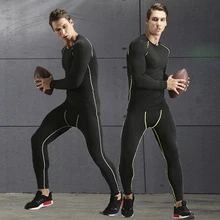 Fanceey спортивное термобелье мужское сексуальное кальсоны быстросохнущее термобелье с длинными рукавами компрессионная рубашка Леггинсы спортивный костюм