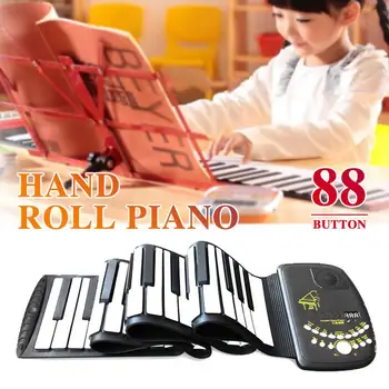 

Electronic Keyboard Piano Roll Up Piano 88 Key Adult D88K10 with Loud Speaker Musical Instruments Music Electronic Organ