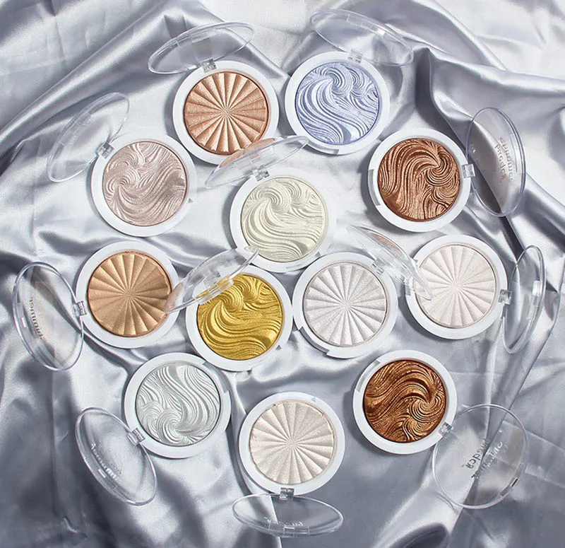 Cellacity 12 colors face highlighter bronzer Palette Makeup Glow Face Women Contour Shimmer Powder iluminador maquillaje Powder