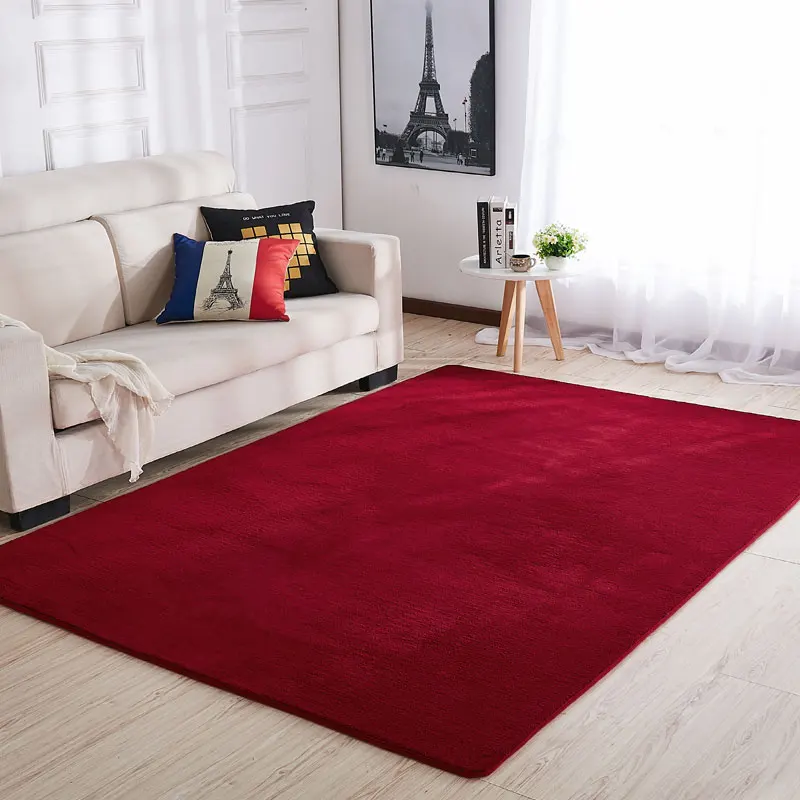 Carpets for living room Nordic mixed color carpet simple modern long suede bedroom bedside environmental non-slip | Дом и сад
