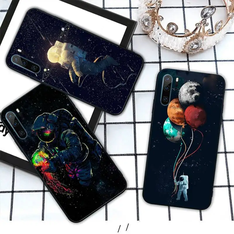 Мультфильм Матовая астронавт роскошный мобильный телефон чехол для Huawei Честь Mate