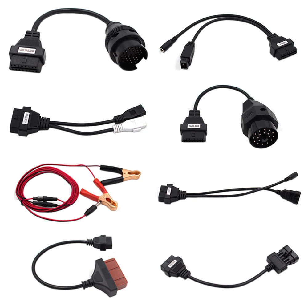 

Car Diagnostic Cables 8in1 Car Full Truck Cables Set Diagnotic Tool for Auto Scanner CDP With OBD2 Wire Adapter Connectors